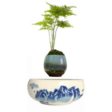 Load image into Gallery viewer, Blue Ocean Base Levitating Air-Floating Bonsai Pot - stilyo