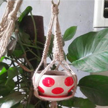 Load image into Gallery viewer, Hanging Pot Holder Rope Basket - stilyo