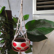 Load image into Gallery viewer, Hanging Pot Holder Rope Basket - stilyo