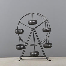 Load image into Gallery viewer, Ferris Wheel-stand with 6 Cement Succulent Plant Pots - stilyo