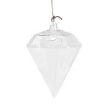 Load image into Gallery viewer, Diamond Shaped Glass Hanging Plant Pot - stilyo