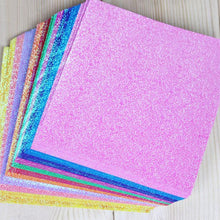 Load image into Gallery viewer, Glitter Origami Papers- One Sided - stilyo
