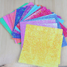 Load image into Gallery viewer, Glitter Origami Papers- One Sided - stilyo
