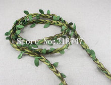 Load image into Gallery viewer, DIY Wax Cord With Leaves - 2 Yards Long - stilyo
