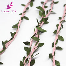 Load image into Gallery viewer, DIY Wax Cord With Leaves - 2 Yards Long - stilyo
