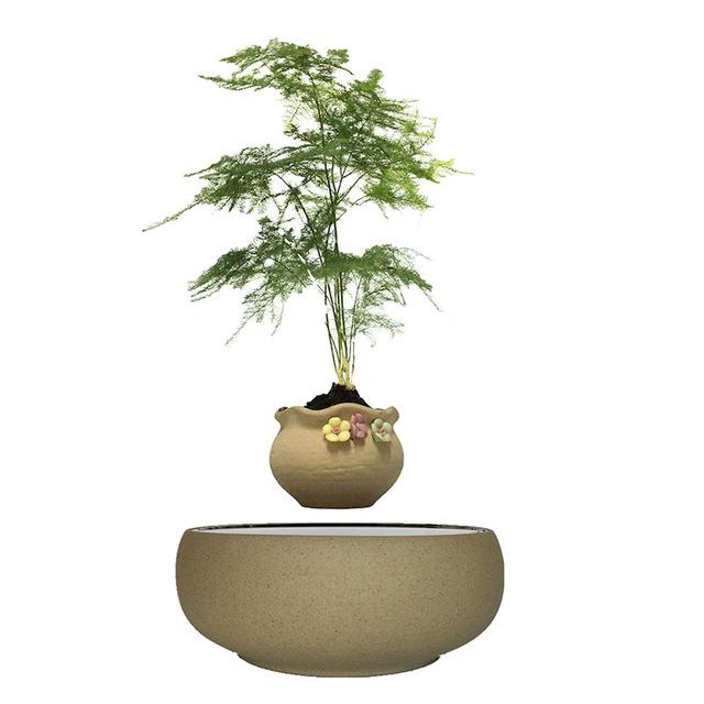 Beach Sand Base Levitating Air-Floating Bonsai Pot - stilyo