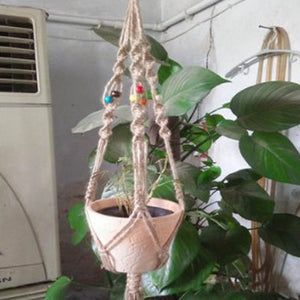 Hanging Pot Holder Rope Basket - stilyo