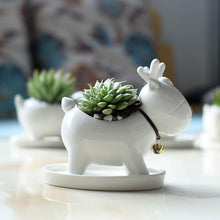 Load image into Gallery viewer, Deer Shaped Ceramic Planter - stilyo
