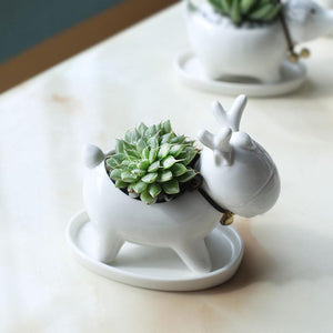 Deer Shaped Ceramic Planter - stilyo