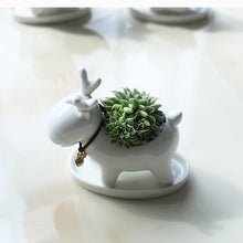 Load image into Gallery viewer, Deer Shaped Ceramic Planter - stilyo
