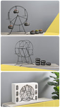 Load image into Gallery viewer, Ferris Wheel-stand with 6 Cement Succulent Plant Pots - stilyo
