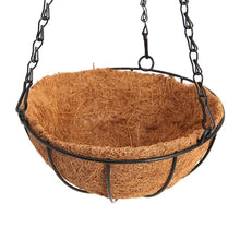 Load image into Gallery viewer, Hanging Coconut Vegetable Flower Pot Basket Liners Planter Garden Decor Iron Art - stilyo
